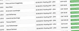 Screenshot Erhaltene Geschenke
